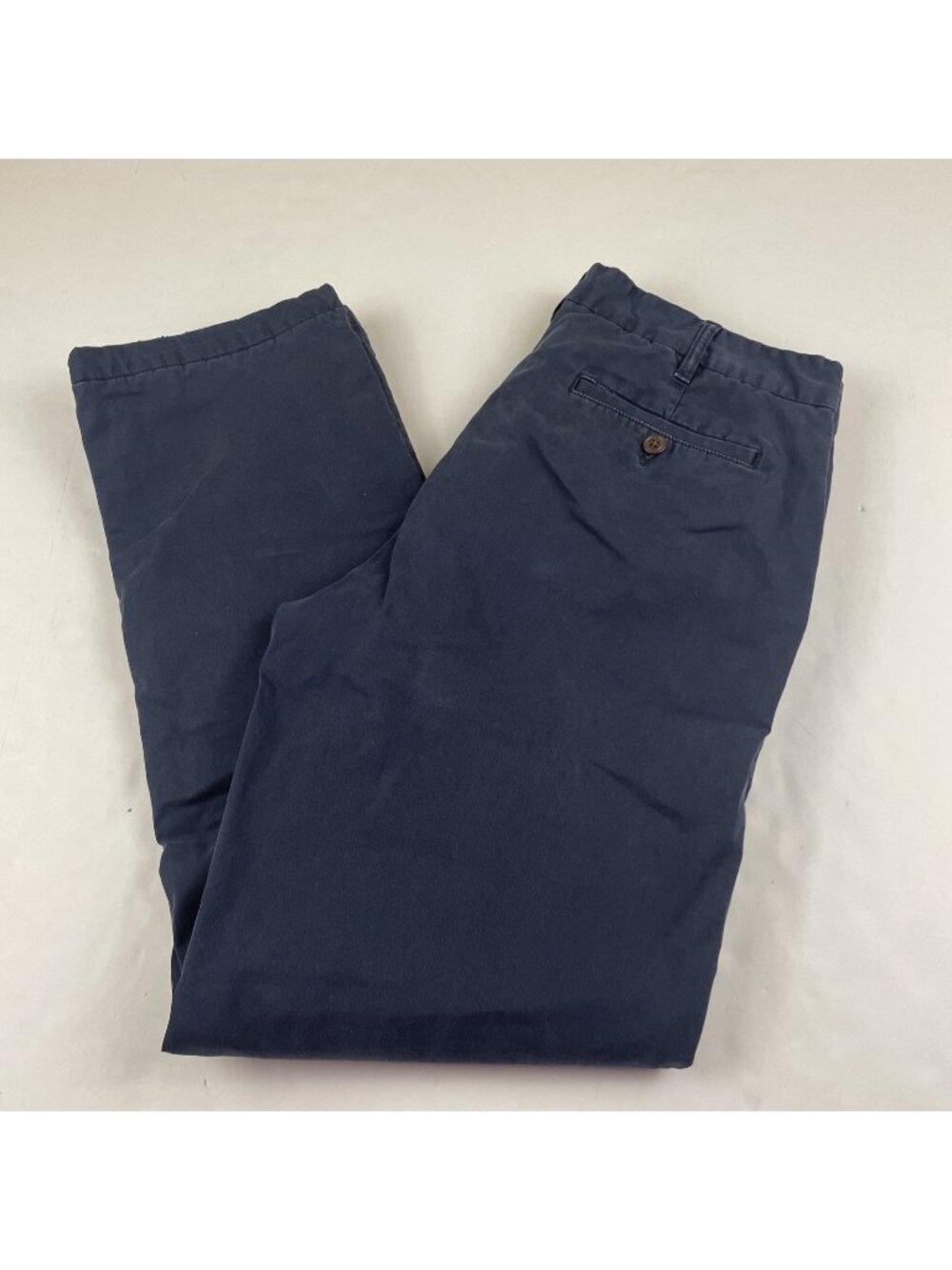 Lands End Flannel Lined Pants Men’s 34x31 Blue Straight Traditional Fit